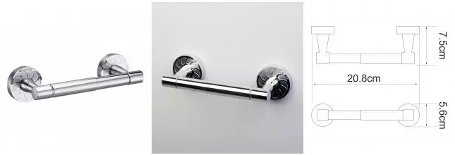 Держатель для туалетной бумаги «WasserKRAFT» Isen K-4022 на стену хром Держатель для туалетной бумаги «WasserKRAFT» Isen K-4022 на стену хром