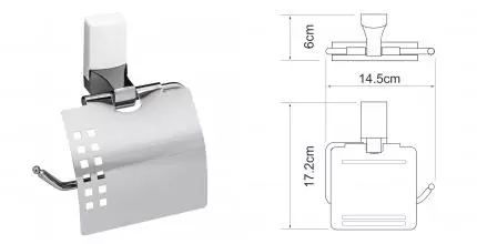 Держатель для туалетной бумаги «WasserKRAFT» Leine K-5025W на стену хром/белый Держатель для туалетной бумаги «WasserKRAFT» Leine K-5025W на стену хром/белый