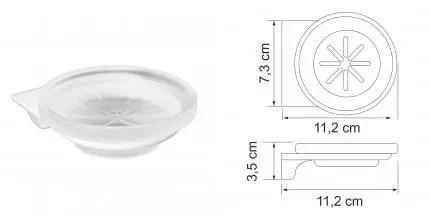 Мыльница «WasserKRAFT» Kammel K-8329W на стену белая