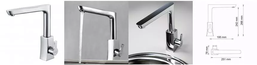 Смеситель для кухонной мойки «WasserKRAFT» Berkel 4807 хром Смеситель для кухонной мойки «WasserKRAFT» Berkel 4807 хром
