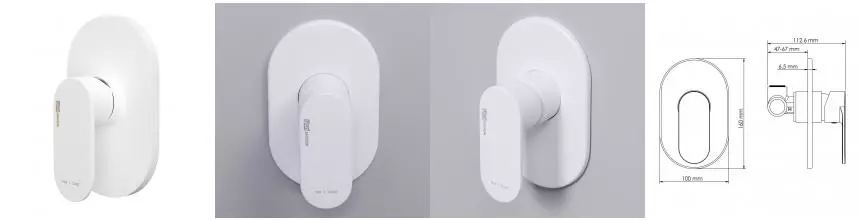 Смеситель для душа «WasserKRAFT» Mindel 8551 белый матовый Смеситель для душа «WasserKRAFT» Mindel 8551 белый матовый