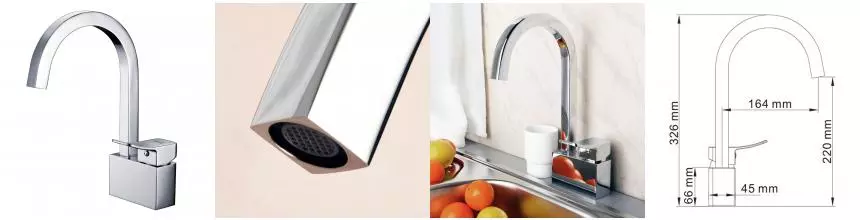 Смеситель для кухонной мойки «WasserKRAFT» Aller 1067 хром Смеситель для кухонной мойки «WasserKRAFT» Aller 1067 хром