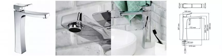 Смеситель для раковины «WasserKRAFT» Aller 1063H хром Смеситель для раковины «WasserKRAFT» Aller 1063H хром