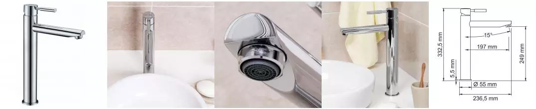 Смеситель для раковины «WasserKRAFT» Main 4103H хром Смеситель для раковины «WasserKRAFT» Main 4103H хром