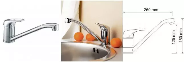 Смеситель для кухонной мойки «WasserKRAFT» Oder 6307 хром Смеситель для кухонной мойки «WasserKRAFT» Oder 6307 хром