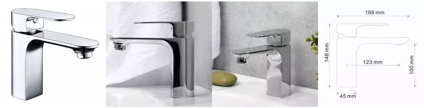 Смеситель для раковины «WasserKRAFT» Dinkel 5803 хром Смеситель для раковины «WasserKRAFT» Dinkel 5803 хром