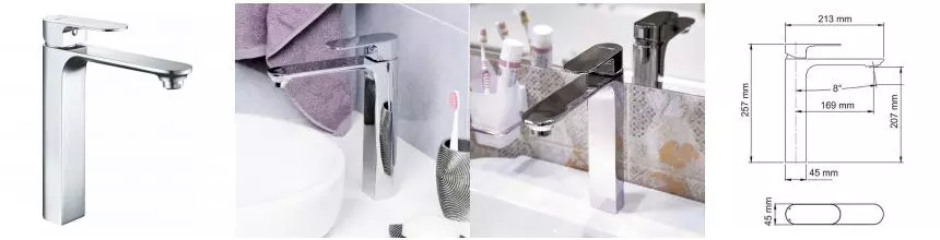 Смеситель для раковины «WasserKRAFT» Dinkel 5803H хром Смеситель для раковины «WasserKRAFT» Dinkel 5803H хром