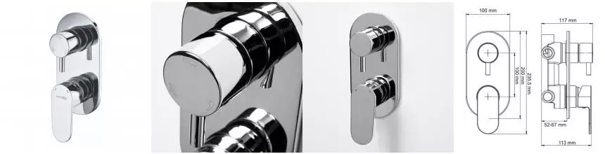 Смеситель для душа «WasserKRAFT» Dinkel 5871 хром Смеситель для душа «WasserKRAFT» Dinkel 5871 хром