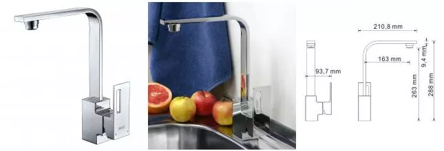 Смеситель для кухонной мойки «WasserKRAFT» Alme 1507 хром Смеситель для кухонной мойки «WasserKRAFT» Alme 1507 хром