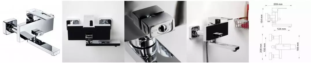 Смеситель для ванны «WasserKRAFT» Alme 1501 хром Смеситель для ванны «WasserKRAFT» Alme 1501 хром