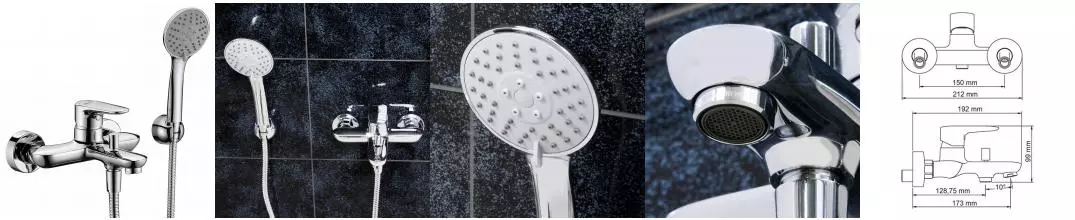 Смеситель для ванны «WasserKRAFT» Vils 5601 хром Смеситель для ванны «WasserKRAFT» Vils 5601 хром