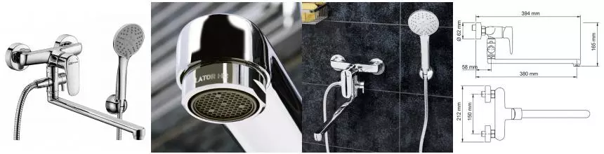 Смеситель для ванны «WasserKRAFT» Vils 5602L хром Смеситель для ванны «WasserKRAFT» Vils 5602L хром