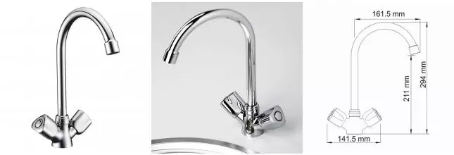 Смеситель для кухонной мойки «WasserKRAFT» Amper 2907 хром Смеситель для кухонной мойки «WasserKRAFT» Amper 2907 хром