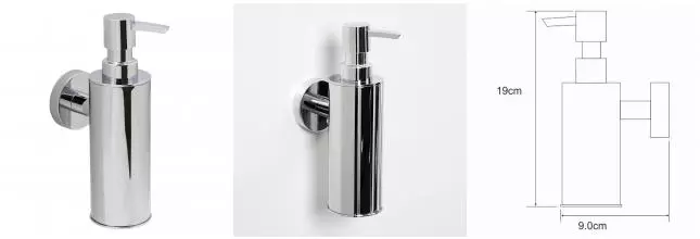 Дозатор для мыла «WasserKRAFT» K-1399 на стену хром