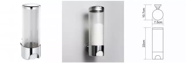 Диспенсер для ватных дисков «WasserKRAFT» K-1079 на стену хром