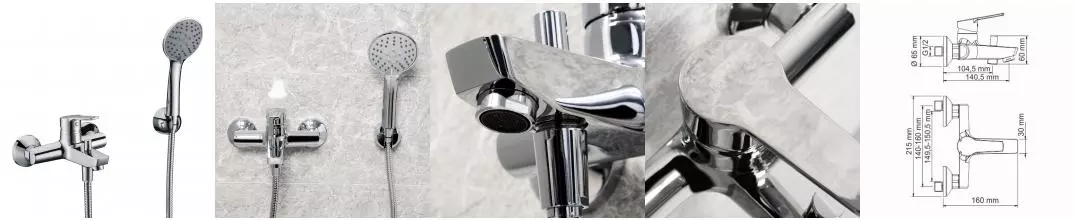 Смеситель для ванны «WasserKRAFT» Rhin 4401 хром Смеситель для ванны «WasserKRAFT» Rhin 4401 хром