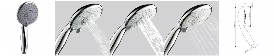 Ручная лейка «Wasserkraft» A003 хром Ручная лейка «Wasserkraft» A003 хром