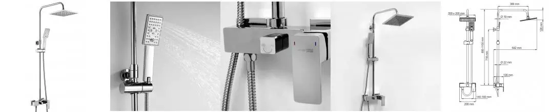 Душевая система «WasserKRAFT» A17702 хром Душевая система «WasserKRAFT» A17702 хром