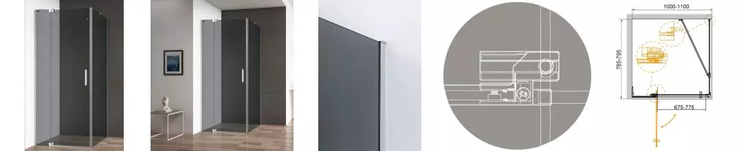 Душевой угол-ограждение «Cezares» SLIDER-AH-1-80-100/110-GRIGIO-Cr 110/80 тонированный/хром прямоугольный без поддона универсальный Душевой угол-ограждение «Cezares» SLIDER-AH-1-80-100/110-GRIGIO-Cr 110/80 тонированный/хром прямоугольный без поддона универсальный