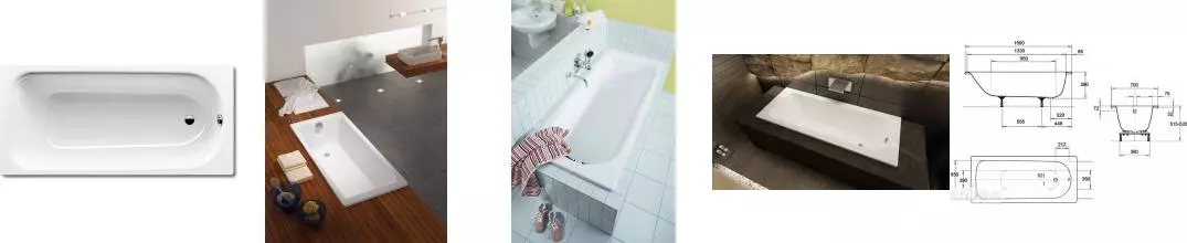 Ванна стальная «Kaldewei» Eurowa 310-1 150/70 без опор без сифона белая Ванна стальная «Kaldewei» Eurowa 310-1 150/70 без опор без сифона белая