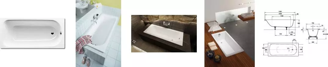 Ванна стальная «Kaldewei» Eurowa 312-1 170/70 без опор без сифона белая Ванна стальная «Kaldewei» Eurowa 312-1 170/70 без опор без сифона белая