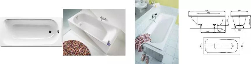 Ванна стальная «Kaldewei» Saniform Plus 361-1 150/70 easy-clean без опор без сифона белая Ванна стальная «Kaldewei» Saniform Plus 361-1 150/70 easy-clean без опор без сифона белая