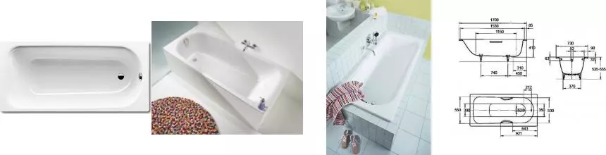 Ванна стальная «Kaldewei» Saniform Plus 371-1 170/73 easy-clean без опор без сифона белая Ванна стальная «Kaldewei» Saniform Plus 371-1 170/73 easy-clean без опор без сифона белая