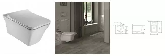 Подвесной унитаз «Kale» Zeus 310200100143 410200400080(7114036300 7014073000) белый с сиденьем дюропласт с микролифтом белое Подвесной унитаз «Kale» Zeus 310200100143 410200400080(7114036300 7014073000) белый с сиденьем дюропласт с микролифтом белое