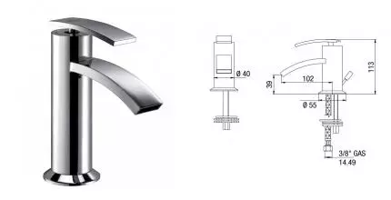 Смеситель для биде «Jacuzzi» Ray 0IO00092JA00 хром