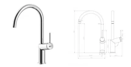 Смеситель для кухонной мойки «Lemark» Minima LM3805C хром