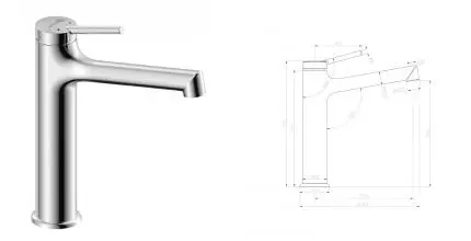 Смеситель для раковины «Lemark» Minima LM3837C хром