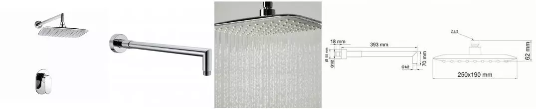 Душевая система «WasserKRAFT» A12031 хром Душевая система «WasserKRAFT» A12031 хром