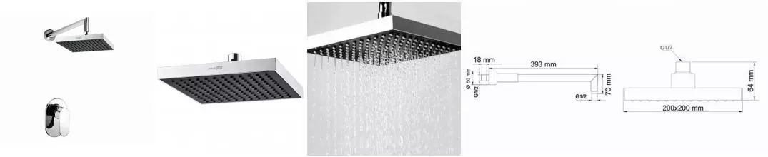 Душевая система «WasserKRAFT» A12028 хром Душевая система «WasserKRAFT» A12028 хром