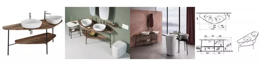 Консоль «Vitra» Plural 160 тёмный дуб