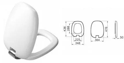Сиденье для унитаза «Vitra» Plural 126-001-009 дюропласт с микролифтом белое матовое