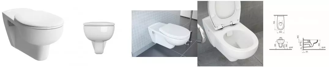 Подвесной унитаз безободковый «Vitra» Conforma 5810B003-6234 белый с сиденьем дюропласт белое Подвесной унитаз безободковый «Vitra» Conforma 5810B003-6234 белый с сиденьем дюропласт белое
