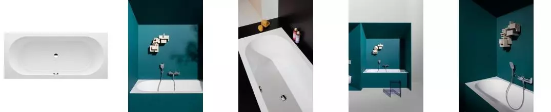 Ванна акриловая «Laufen» Pro ванна Drop-in 170/75 с ножками без сифона белая