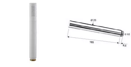 Ручная лейка «Remer» 317MMBOx белая матовая