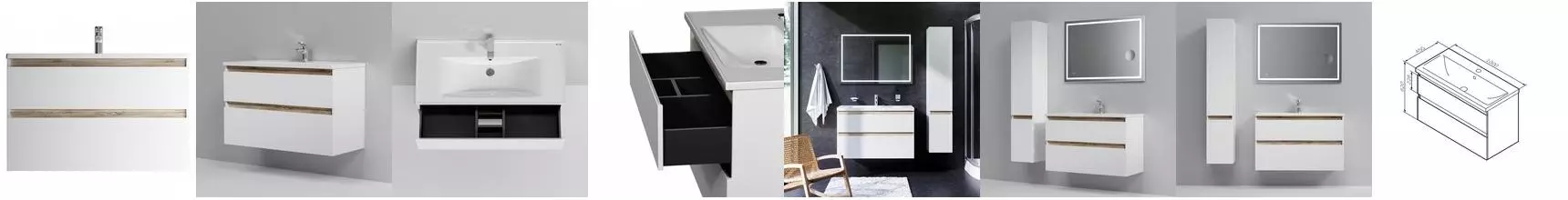 Тумба с раковиной «Am.Pm» X-Joy 100 (X-Joy 100) подвесная белая