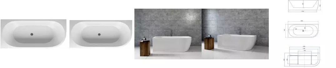 Ванна акриловая «Aquanet» Family Elegant A 180/80 с ножками с сифоном Gloss Finish левая Ванна акриловая «Aquanet» Family Elegant A 180/80 с ножками с сифоном Gloss Finish левая