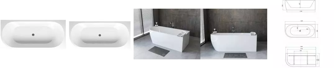 Ванна акриловая «Aquanet» Family Elegant B 180/80 с ножками с сифоном Gloss Finish правая Ванна акриловая «Aquanet» Family Elegant B 180/80 с ножками с сифоном Gloss Finish правая