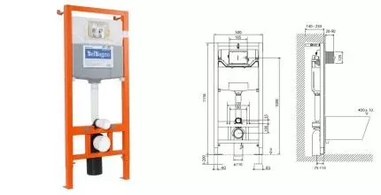 Инсталляция для унитаза «Belbagno» BB001-120 Инсталляция для унитаза «Belbagno» BB001-120
