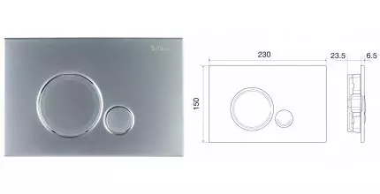 Кнопка смыва «Belbagno» SFERA BB016-SR-CHROME.M матовый хром Кнопка смыва «Belbagno» SFERA BB016-SR-CHROME.M матовый хром
