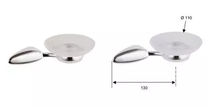 Мыльница «Remer» Zip ZP10 на стену хром