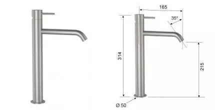 Смеситель для раковины «Remer» X-Style SSX12LXL шлифованная сталь Смеситель для раковины «Remer» X-Style SSX12LXL шлифованная сталь