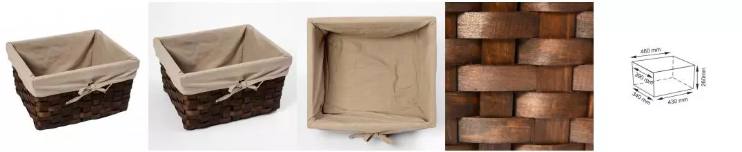 Корзина для белья «WasserKRAFT» Berkel WB-480-L 47,8 л коричневая