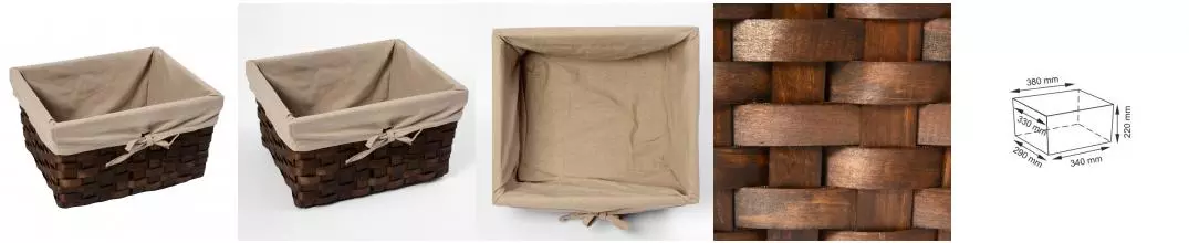 Корзина для белья «WasserKRAFT» Berkel WB-480-M 28,8 л коричневая