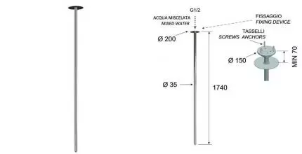 Излив к смесителю «Remer» 18191VLN2 хром