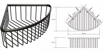 Мыльница «Bemeta» Graphit 156208312 на стену графит