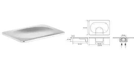 Мыльница «Bemeta» Organic 157108331 на стену хром
